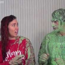 Anglefan: April and Ken get green slimed for Christmas!