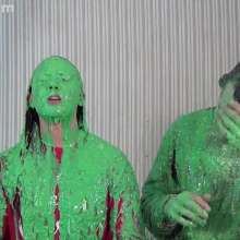 Anglefan: April and Ken get green slimed for Christmas!
