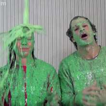 Anglefan: April and Ken get green slimed for Christmas!