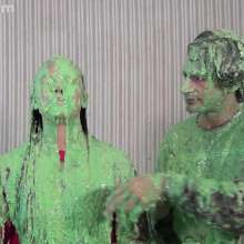 Anglefan: April and Ken get green slimed for Christmas!