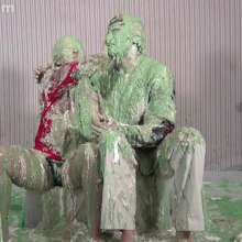 Anglefan: April and Ken get green slimed for Christmas!