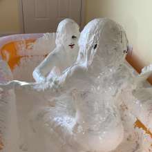 RevSlymsford: 2  Marshmallow Play Virgins Get Covered: Natural Reactions