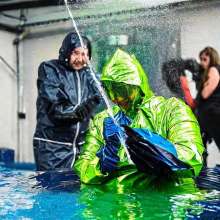 shinyrainwear: AI is getting better: mess, rainwear, mud...