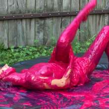 Lara_eurowam: Adrienn Had Fun with Slime Again