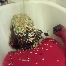 Pure Paint: Black Syrup and Confetti