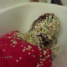 Pure Paint: Black Syrup and Confetti