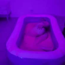 Darkabyss445: Darkabyss445 Naked UV Slime Bath