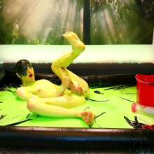 EmoGuyGunge: Emo Catboi at 'Club Slime' (with Ass Stretching)
