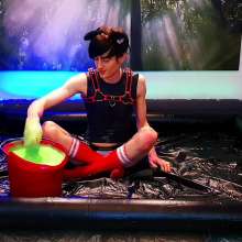EmoGuyGunge: Emo Catboi at 'Club Slime' (with Ass Stretching)