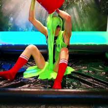 EmoGuyGunge: Emo Catboi at 'Club Slime' (with Ass Stretching)