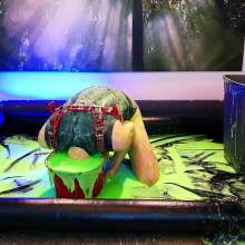 EmoGuyGunge: Emo Catboi at 'Club Slime' (with Ass Stretching)