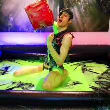 EmoGuyGunge: Emo Catboi at 'Club Slime' (with Ass Stretching)