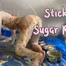VioletVixen: Sticky Sugar Rush in Sexy Lingerie+dildo