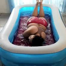 Darkabyss445: Getting Wet in My Inflatable Pool