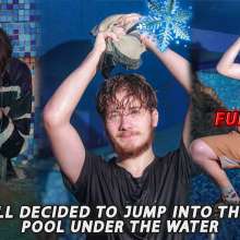 Wet Live Team: He Did Decide to Jump into the Cold Pool Underwater