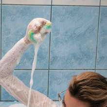 Your Wet Cat: I got overexcited from the pearl bath and cum in my panties