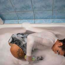 Your Wet Cat: I got overexcited from the pearl bath and cum in my panties