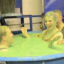 GungeTankBabes: Lee, Matt and Colin Get Gunged and Dunked in Their Singlets