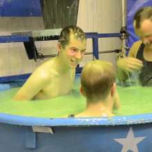 GungeTankBabes: Lee, Matt and Colin Get Gunged and Dunked in Their Singlets