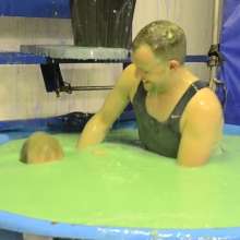 GungeTankBabes: Lee, Matt and Colin Get Gunged and Dunked in Their Singlets