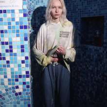 Wet Live Team: Mila Carefully Wet Her Outfit with Pool Water!  Wetlook