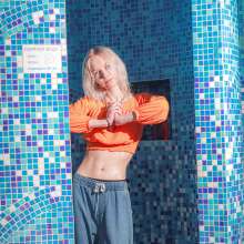 Wet Live Team: Mila Carefully Wet Her Outfit with Pool Water!  Wetlook