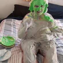 Darkabyss445: Naked Pies on the Bed