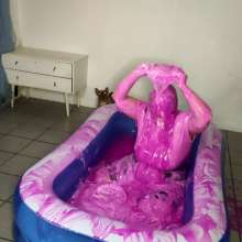 Darkabyss445: Naughty School Girl, Slime Bath and Pies