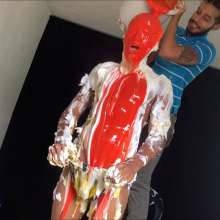 RevSlymsford: Pie Fight!  Arrogant Director Rafa Vs Star Model Cillian