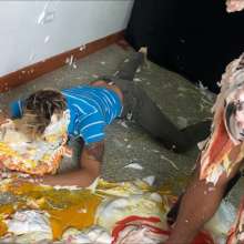 RevSlymsford: Pie Fight!  Arrogant Director Rafa Vs Star Model Cillian