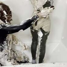 Pairofpies: Pieing each Other in Our Catsuits!