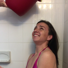 Slimed Models: $1 Clip of the Week: Angela's First Nasty Sliming