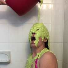 Slimed Models: $1 Clip of the Week: Angela's First Nasty Sliming