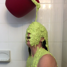 Slimed Models: $1 Clip of the Week: Angela's First Nasty Sliming