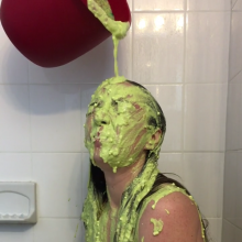Slimed Models: $1 Clip of the Week: Angela's First Nasty Sliming