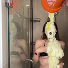 Slimed Models: New Slimed Model!  Drew Gets Slimed!