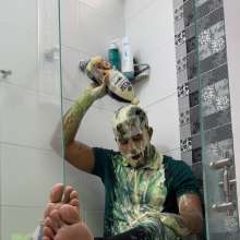 MessyGuys: Sliming + Foot Play: Andy Covers Himself in Slime