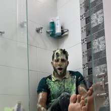 MessyGuys: Sliming + Foot Play: Andy Covers Himself in Slime