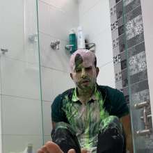 MessyGuys: Sliming + Foot Play: Andy Covers Himself in Slime