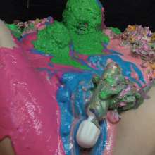 Jayce: Taylor's First Pie+slime Encasement with Vibrator!