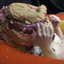 Jayce: Taylor's First Pie+slime Encasement with Vibrator!