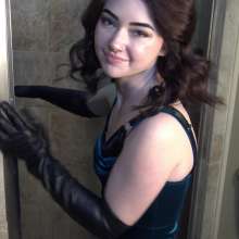 Jayce: Taylors Real Prom Dress Drenched!  To PVC Lingerie Set+pics!