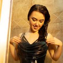 Jayce: Taylors Real Prom Dress Drenched!  To PVC Lingerie Set+pics!