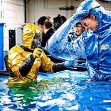 shinyrainwear: AI is getting better: mess, rainwear, mud...