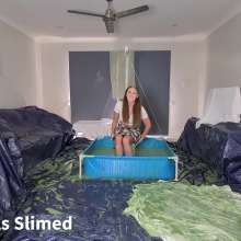 Aussie girls slimed: Zahli the Schoolgirl Gets a Massive Sliming