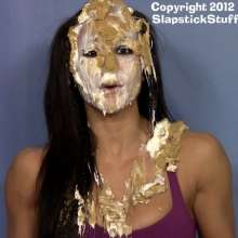 Gurph Morlicks: Beautiful eyes blinking out at the world through a mask of pie...