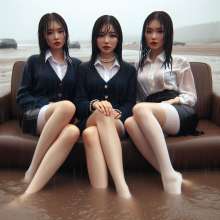 carlosstf33: Office Workers--water/mud with no shoes