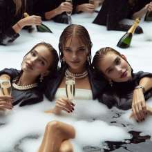 carlosstf33: Wet clothes, pantyhose, in Champagne bath and rivers