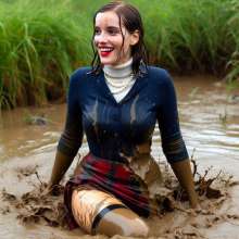 carlosstf33: Office Workers wearing pantyhoses / swamp--mud&water