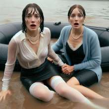 carlosstf33: Office Workers wearing pantyhoses / swamp--mud&water